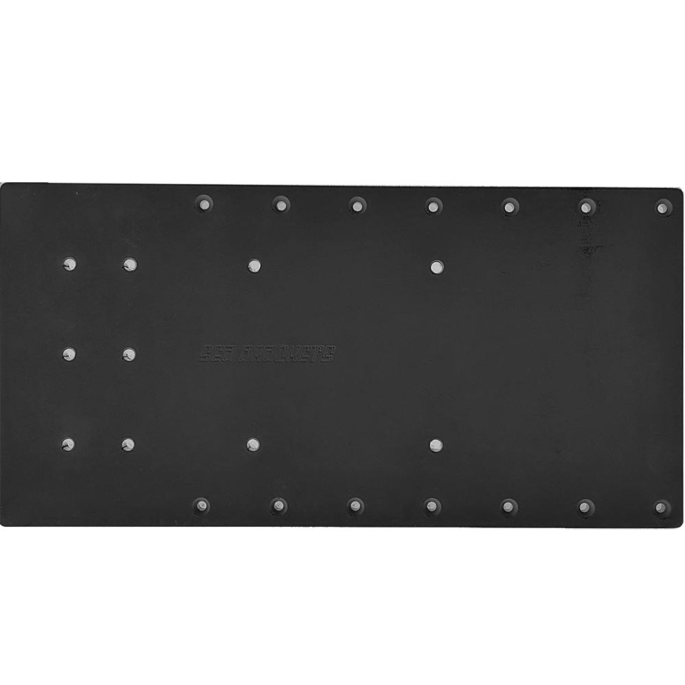 Sea Brackets 20 Straight Trolling Motor Plate fMinn Kota Quest  Black SEA2310BLK