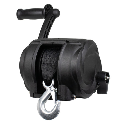 Powerwinch Premier Series Winch 2000lb 8 Crank Arm  Carbon Black 21300W20008BR