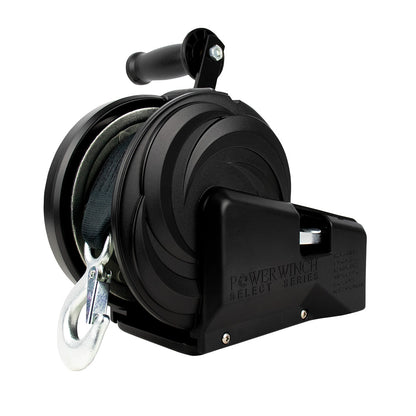 Powerwinch Select Series Winch 1800lb 2 Speed 8 Crank Arm  Carbon Black 21400W18008BR