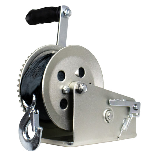 Powerwinch Utility Series Winch 2500lb 2 Speed 8 Crank Arm  Zinc 21500W25008ZR