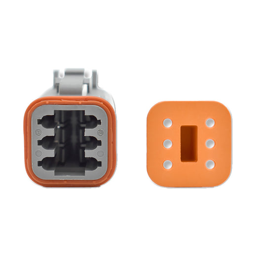 Bluewater 6 Position Female Deutsch Connector wWedge Lock DT066S