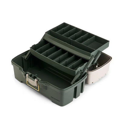 Plano TwoTray Tackle Box  GreenTan P000404