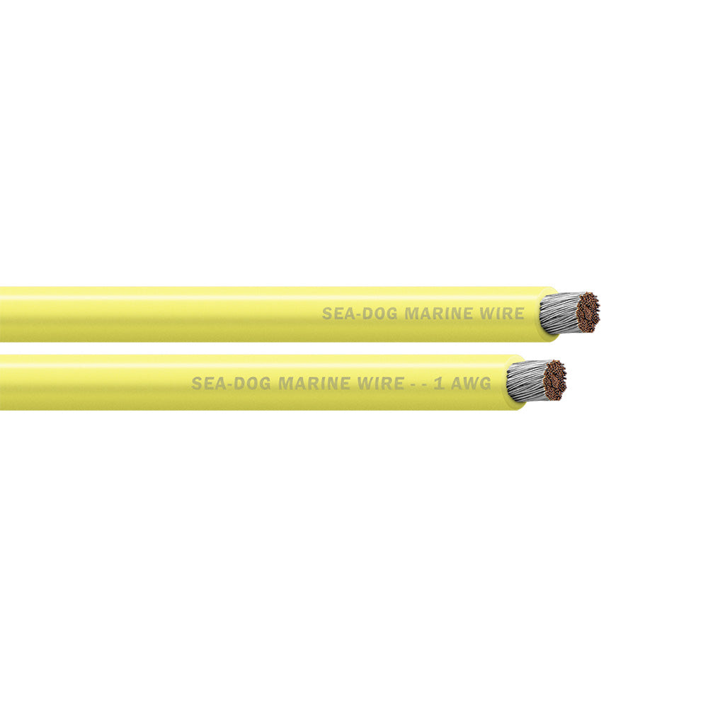 SeaDog 1 AWG Yellow Battery Cable  50 8001031