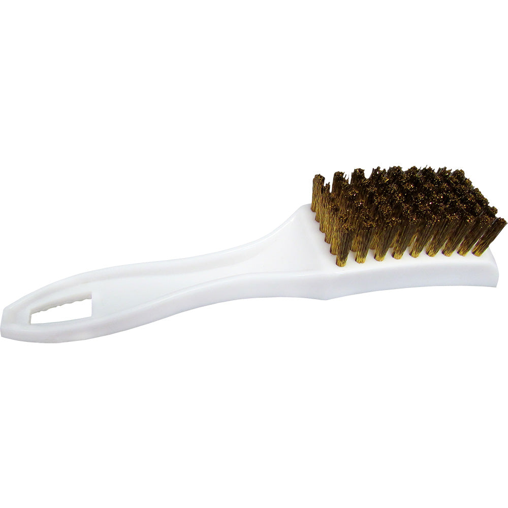 Star brite Small Plastic Utility Brush wBrass Bristles 40069