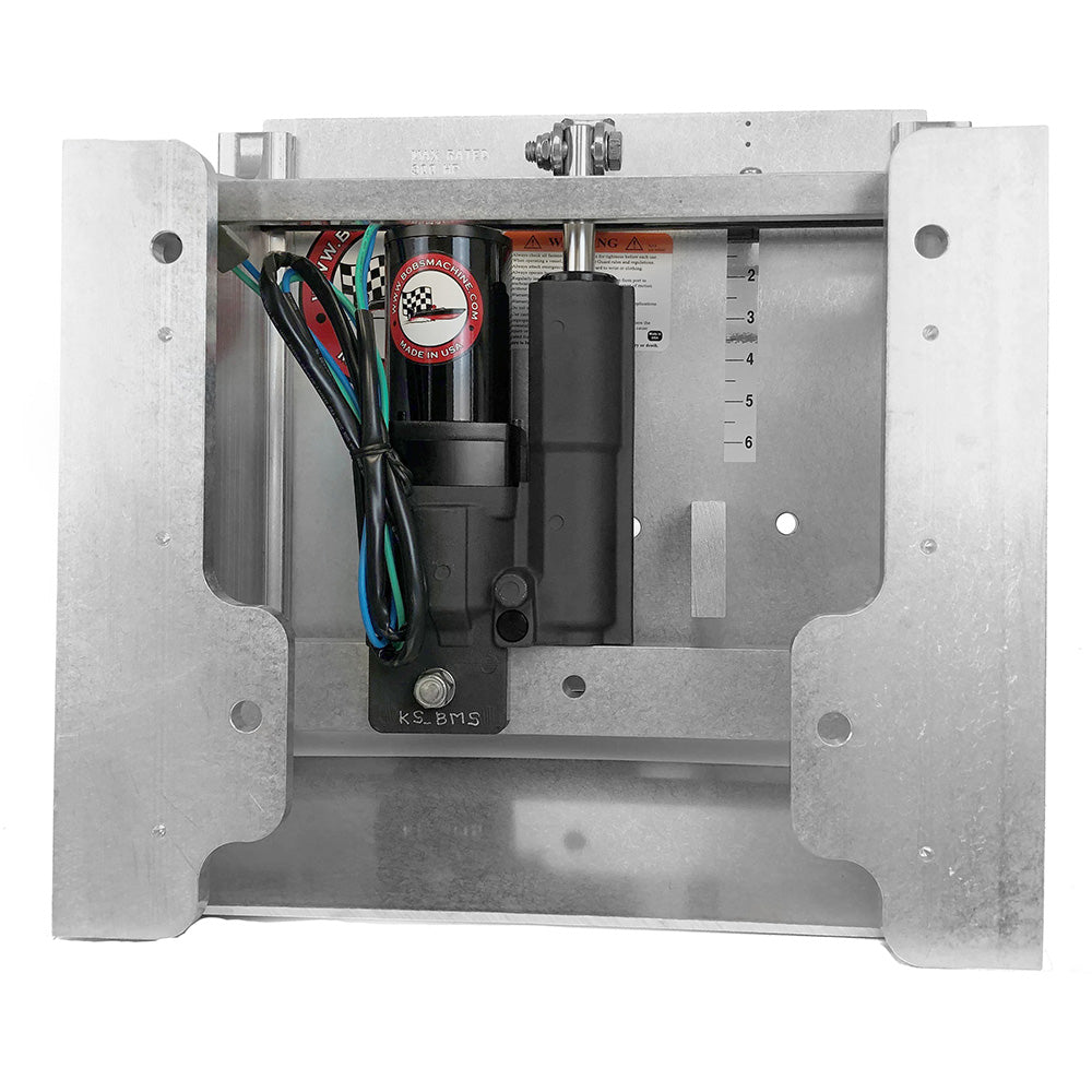 Bobs Machine 10 Setback Action Series Hydraulic Jack Plate  Silver 100111000NOPCNOSPNNG
