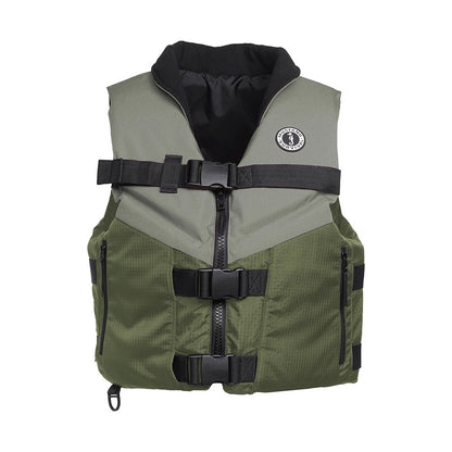 Mustang Accel Foam Vest  GreenGrey  Medium MV4627833M