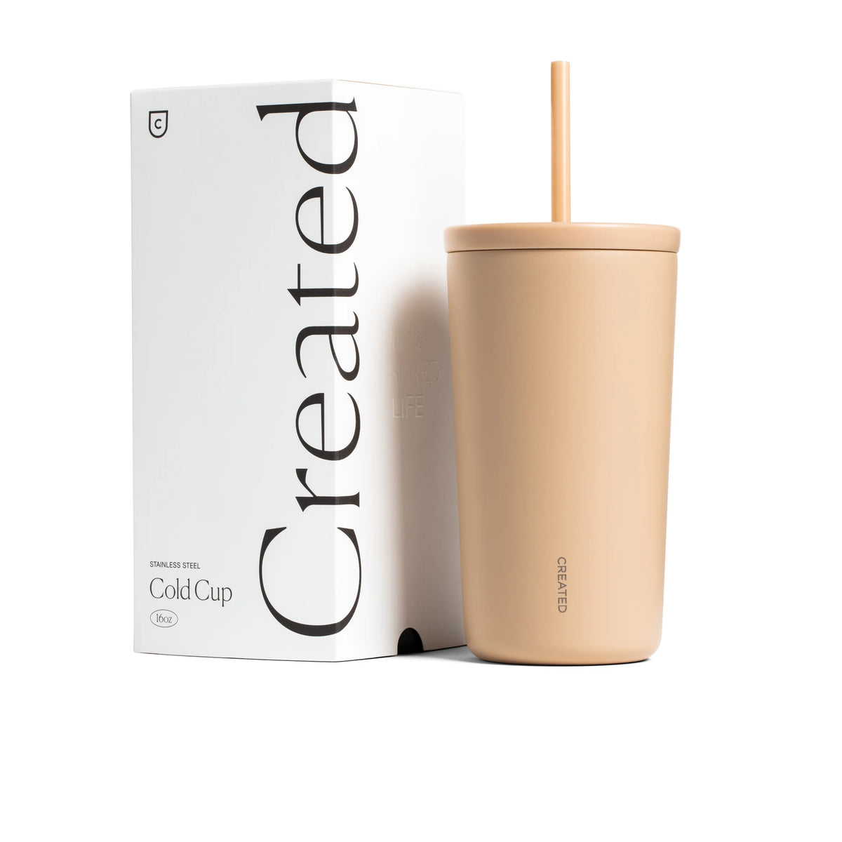 16oz Cold Cup - Desert Tan