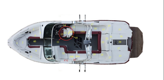 2018- XT25 STRB REAR SEATCUSHION SKIN