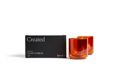 Cove 10oz Glass Tumbler - Set of 2 - Amber