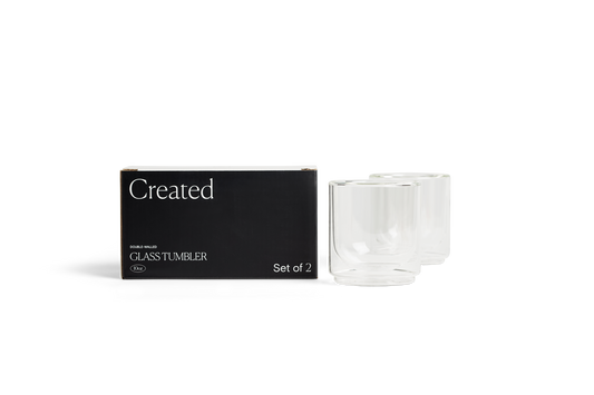 Cove 10oz Glass Tumbler - Set of 2 - Clear - Restocking End Feb