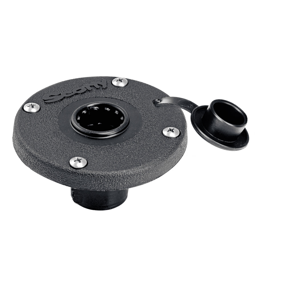 Scotty 344 Round Flush Deck Mount 344BK