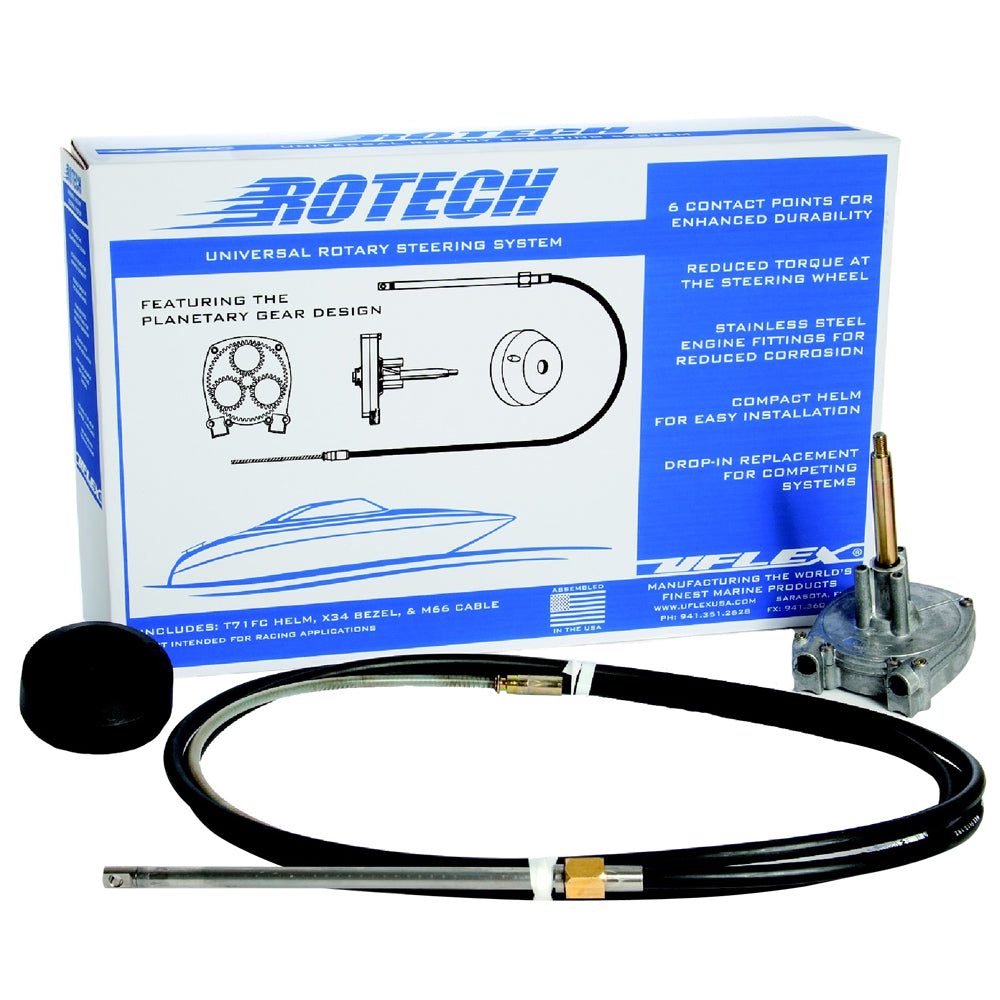 UFlex Rotech 11 Rotary Steering Package  Cable Bezel Helm ROTECH11FC