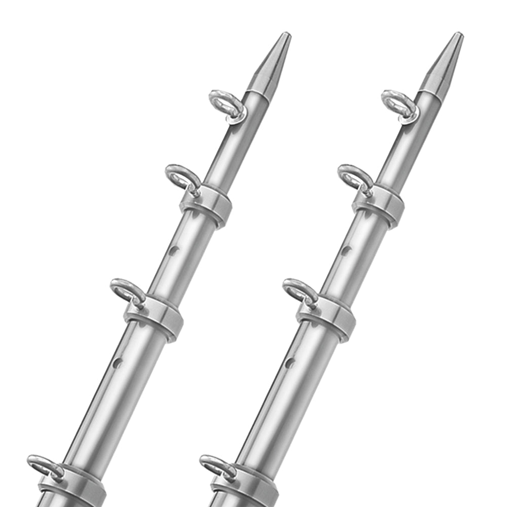 TACO 15 Telescopic Outrigger Poles HD 112  SilverSilver OT0542VEL15HD