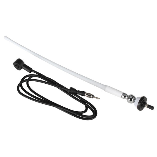 Boss Audio MRANT12W AMFM Rubber Antenna  White MRANT12W