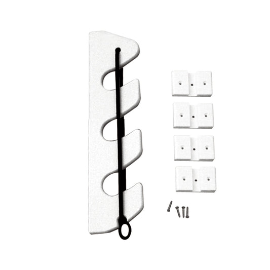 TACO 3Rod Poly Bungee Rod Holder Rack  White P03133W