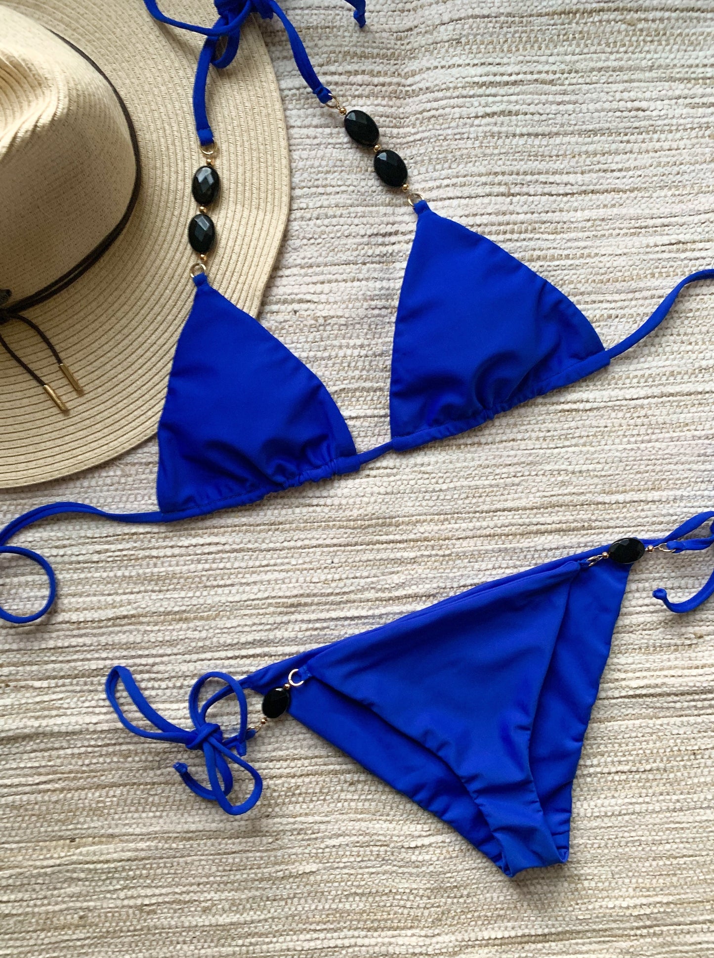 Bermuda Triangle Bikini Top - Cobalt Blue