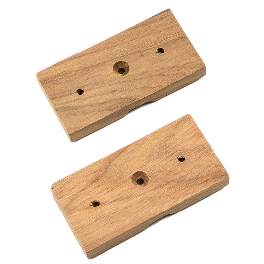 Whitecap Teak Rod Storage Rack Mounting Brackets  Pair 60609