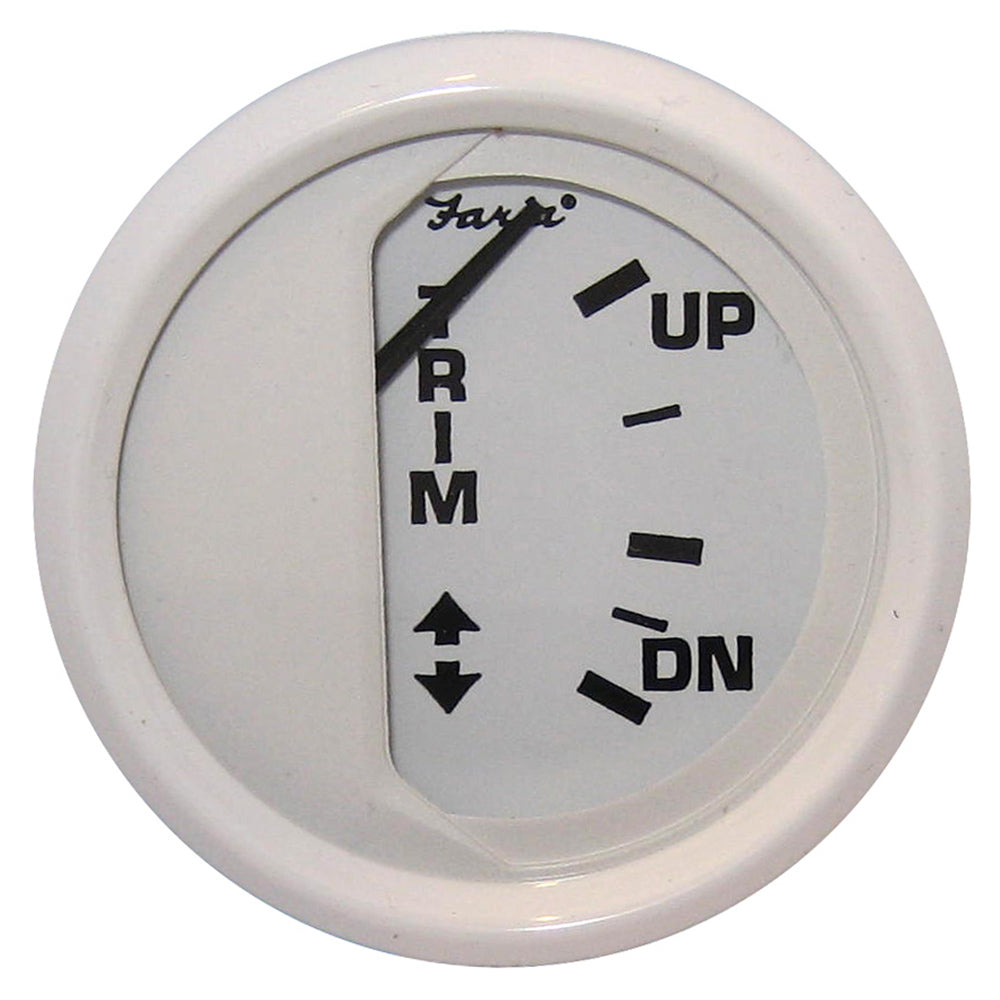 Faria Dress White 2 Trim Gauge Mercury  Mariner  Mercruiser  Volvo DP  Yamaha 01 and newer 13122