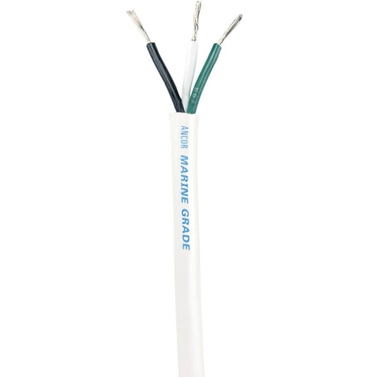 Ancor White Triplex Cable  163 AWG  Round  100 133710