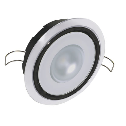 Lumitec Mirage Positionable Down Light  Spectrum RGBW Dimming  White Bezel 115127