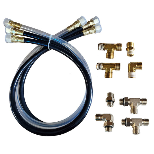 Octopus 30 Hose  Fitting Kit Including Orb  NPT Helm Fittings OC17SUK42