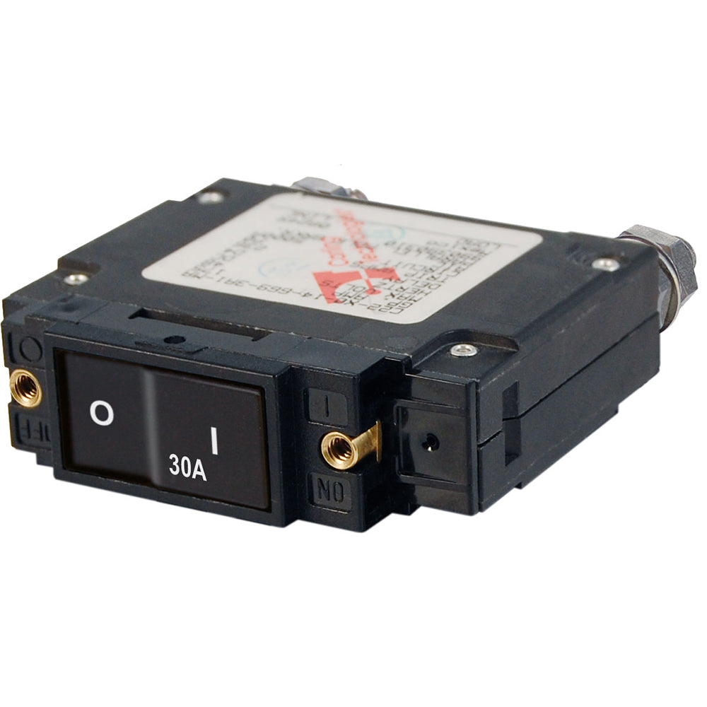 Blue Sea 7545 CSeries Flat Rocker Circuit Breaker  Single Pole  30A 7545