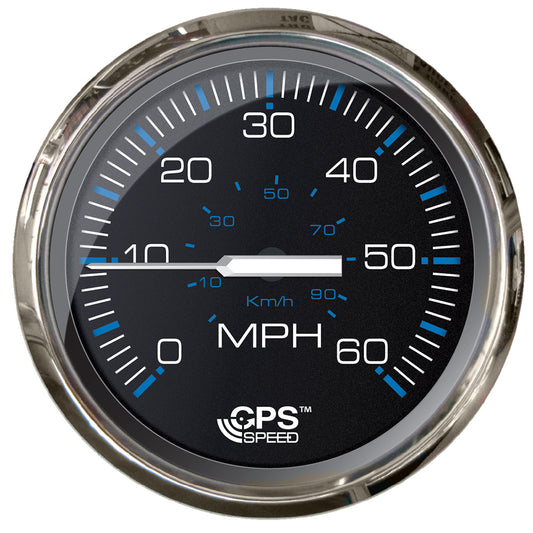 Faria Chesepeake Black 4 Studded Speedometer  60MPH GPS 33749