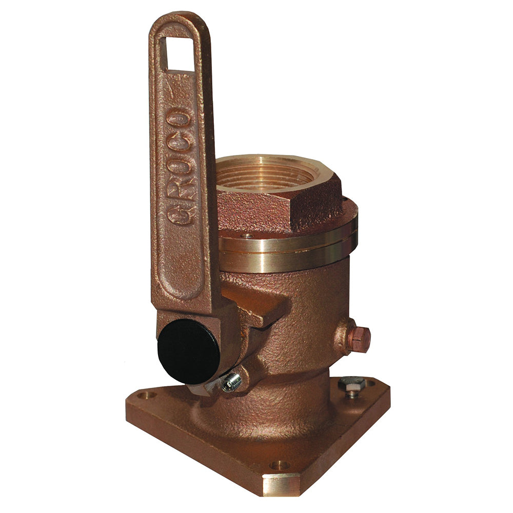 GROCO 1 Bronze Flanged Full Flow Seacock BV1000