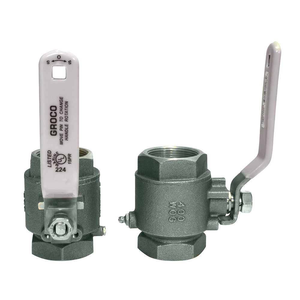 GROCO 112 NPT Stainless Steel InLine Ball Valve IBV1500S