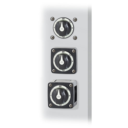 Blue Sea 6008200 mSeries Selector 3 Position Battery Switch  Black 6008200
