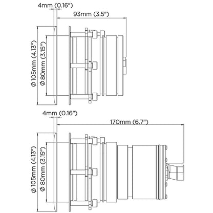 OceanLED Explore E3 XFM Ultra Underwater Light  Ultra WhiteMidnight Blue E3009BW