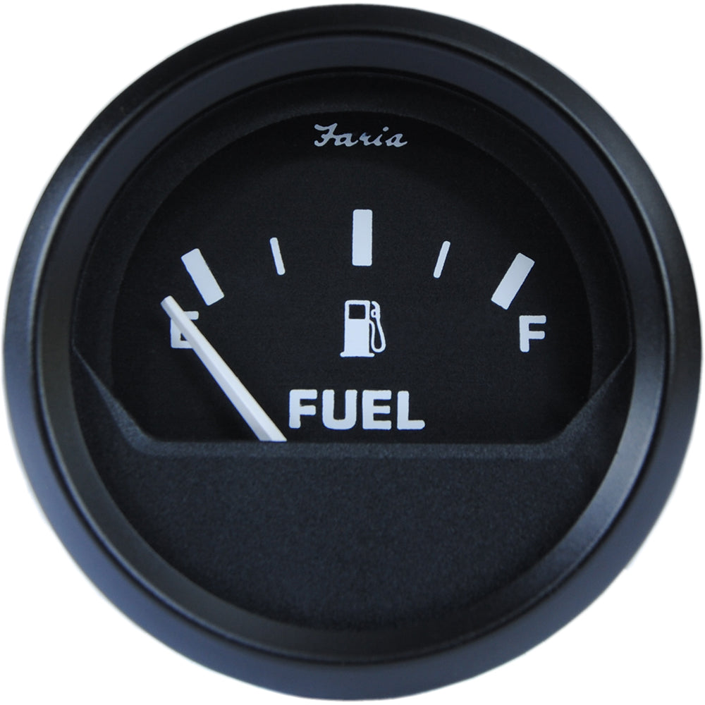 Faria Euro Black 2 Fuel Level Gauge  Metric 12802