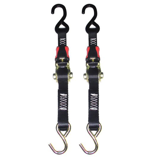 Rod Saver Rubber Ratchet TieDown  1 x 6  Pair RTD6