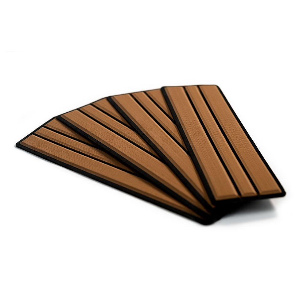 SeaDek Faux Teak 4Piece Step Kit  MochaBlack 2390280093