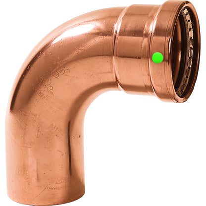Viega ProPress 212  90 Copper Elbow  StreetPress Connection  Smart Connect Technology 20638