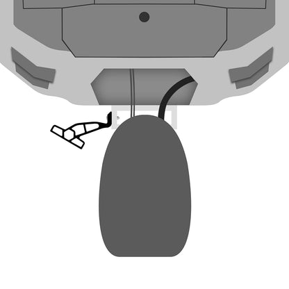 Minn Kota Raptor Jack Plate Adapter Bracket  Port  2 Setback  6 Rise  Black 1810363