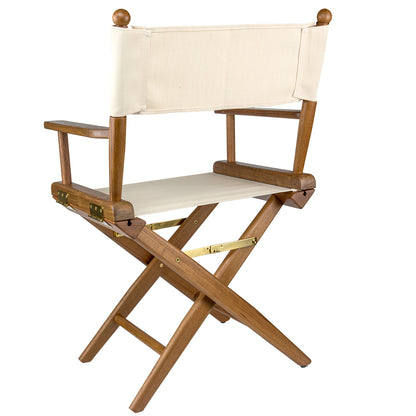 Whitecap Directors Chair wNatural Seat Covers  Teak 60044