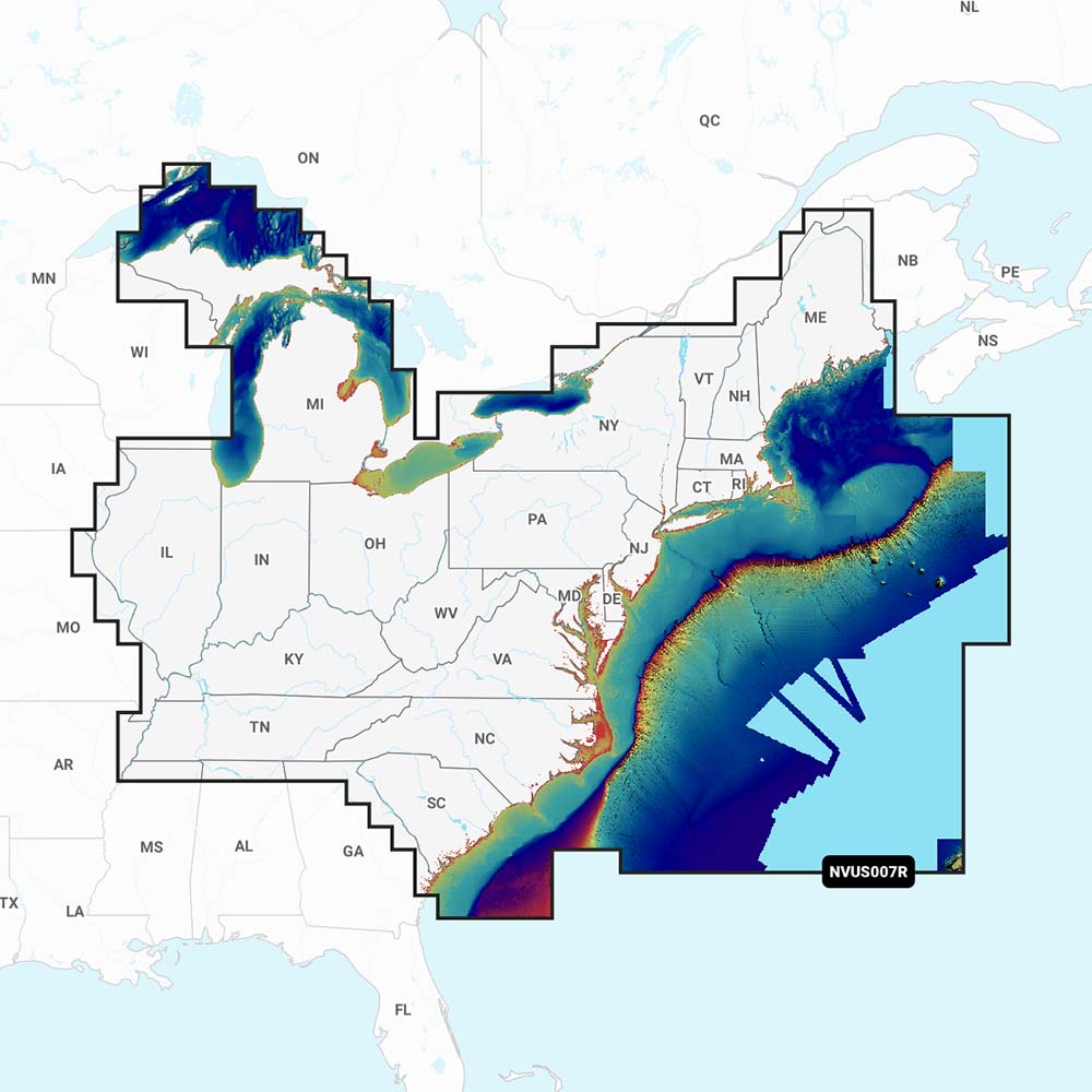 Garmin Navionics Vision NVUS007R US East 010C129100