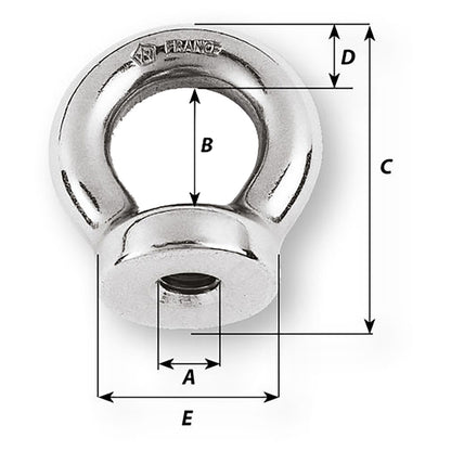 Wichard 14 Eye Nut  12 Diameter 06331