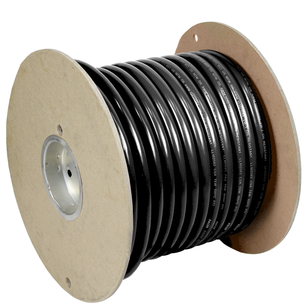 Pacer Black 4 AWG Battery Cable  100 WUL4BK100
