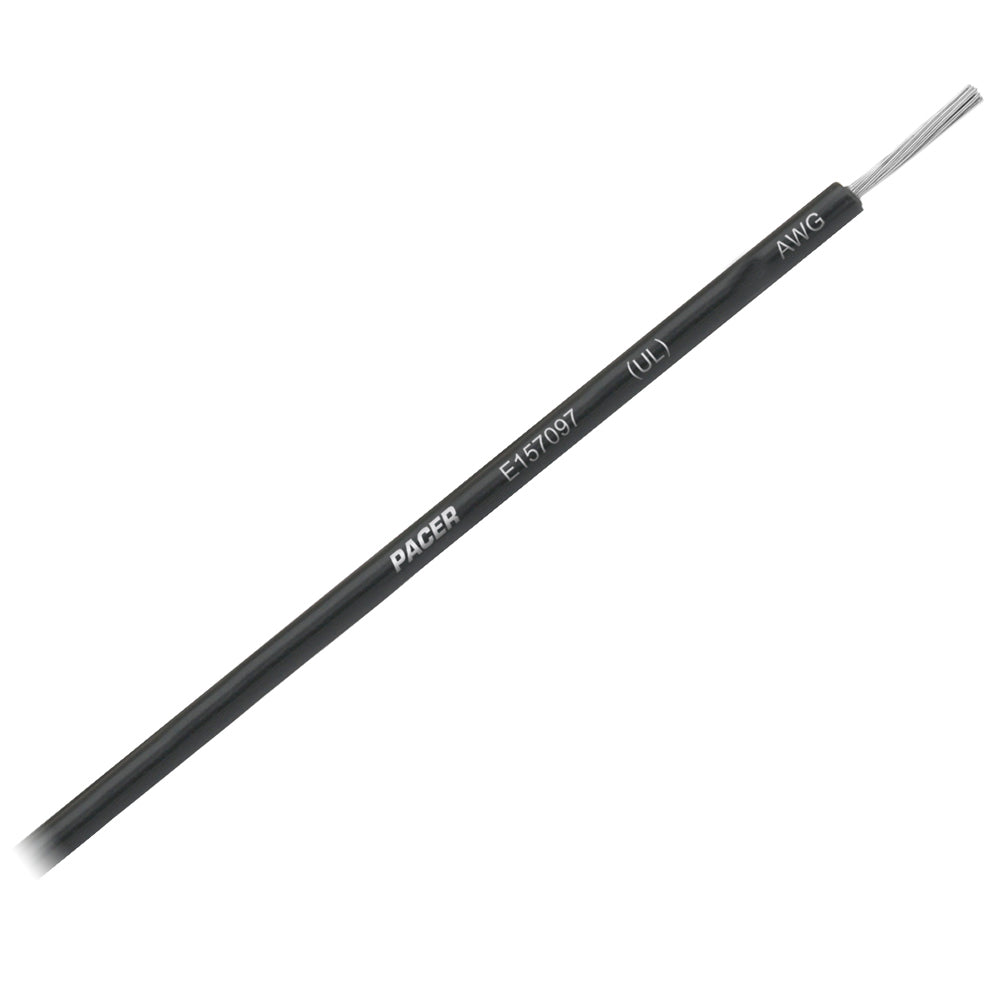 Pacer Black 16 AWG Primary Wire  25 WUL16BK25