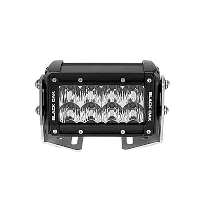 Black Oak Pro Series 30 Double Row 4 LED Light Bar  Spot Optics  Black Housing 4SD5OS