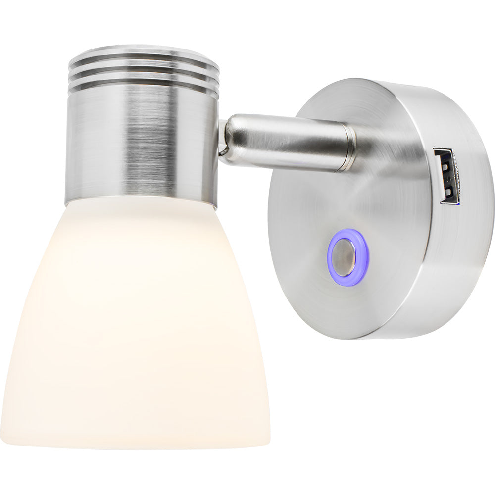 SeaDog Cabin Reading Light wTouch Dimmer  USB Port 4007153