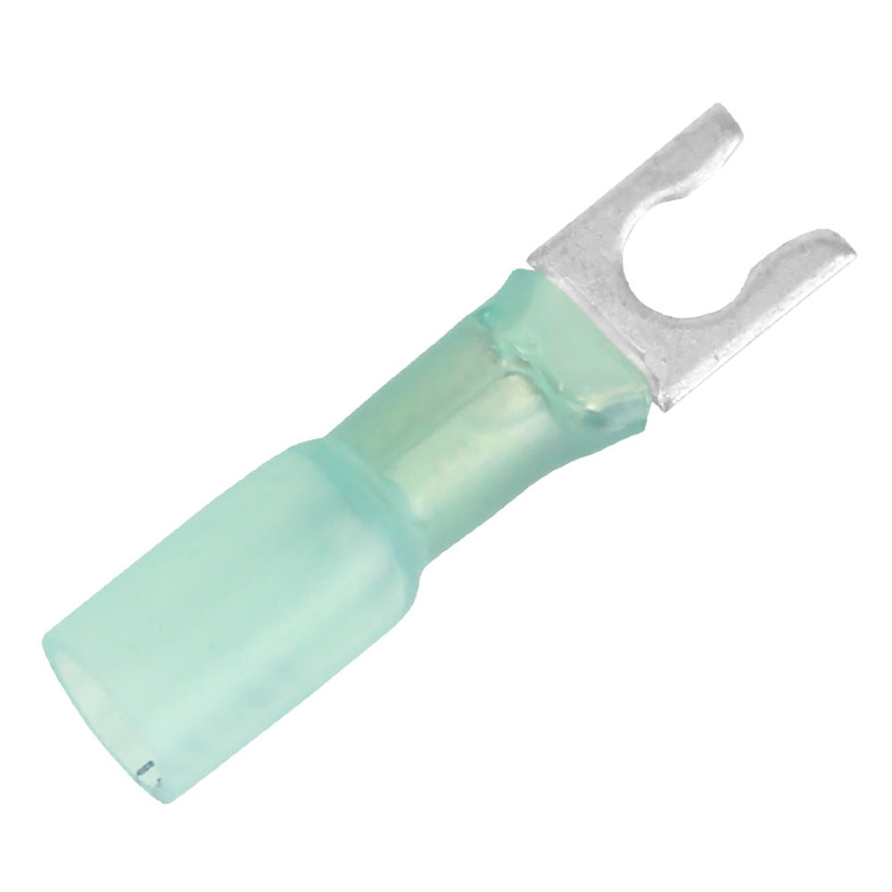 Pacer 1614 AWG Heat Shrink Spade Terminal  10 Stud Size  25 Pack TE1410SLF25