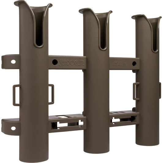 SeaDog Triple Threat Three Pole Rod Holder  Flat Dark Earth 3250341