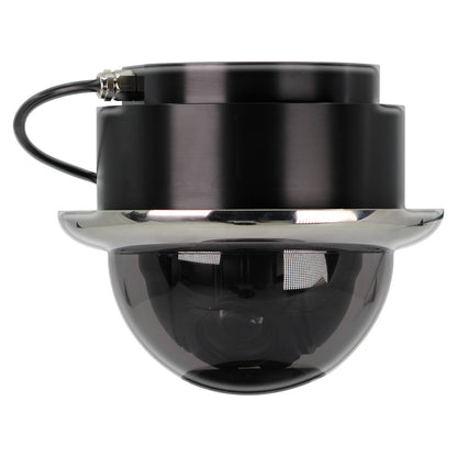 Iris Miniature Marine PTZ Dome Camera  Stainless Bezel  HiResolution Analogue Sensor  1000TVL  4 in 1 Video Format