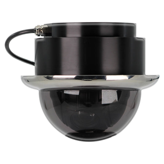 Iris Miniature Marine PTZ Dome Camera  Stainless Bezel  HiResolution Analogue Sensor  1000TVL  4 in 1 Video Format