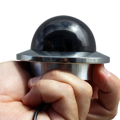 Iris Miniature Marine PTZ Dome Camera  Stainless Bezel  HiDef Ethernet IP  10x Digital Zoom  4 in 1 Video Format