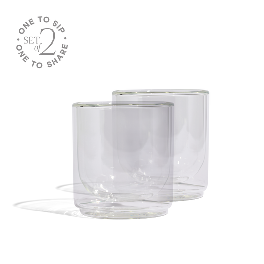 Cove 10oz Glass Tumbler - Set of 2 - Clear - Restocking End Feb
