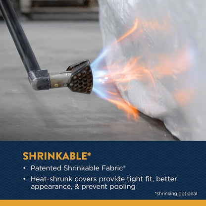 Shrink wrap over tower Pickle fork or wide bow 21'-23'